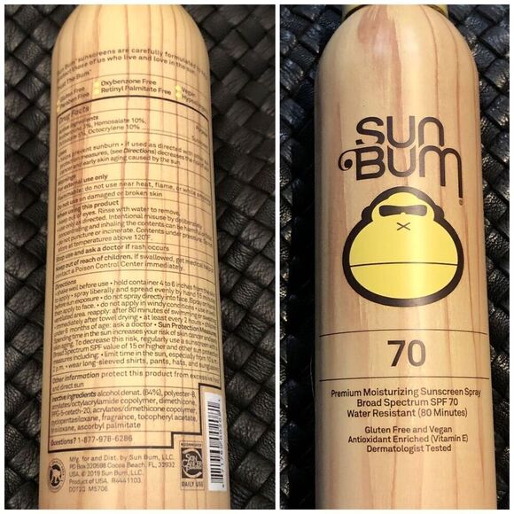 SUN BUM - NWT - Sunscreen Spray SPF 70 Original. Water resistant (80) Minutes. - Picture 9 of 10